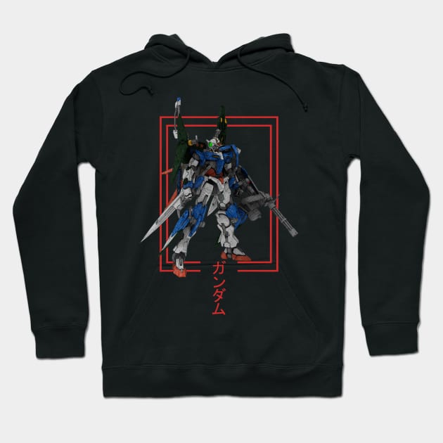 GN-001 Gundam Exia Hoodie by gblackid